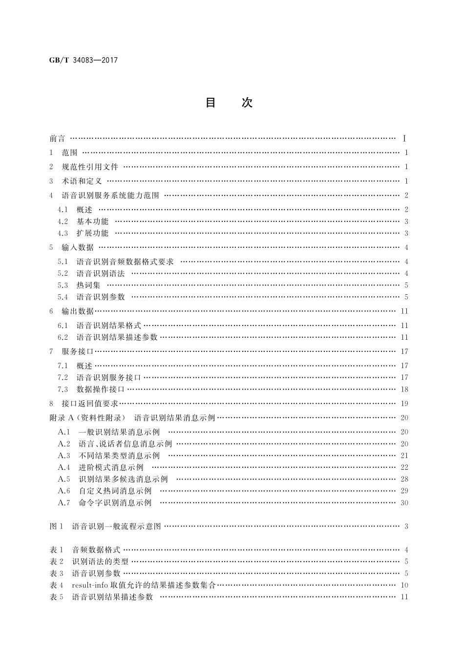 GB／T 34083-2017 中文语音识别互联网服务接口规范.pdf_第2页