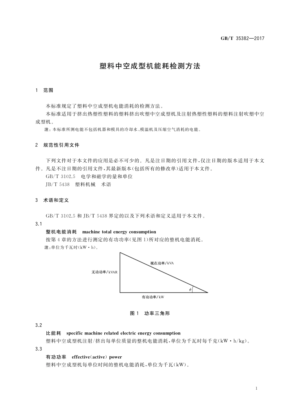 GB／T 35382-2017 塑料中空成型机能耗检测方法.pdf_第3页
