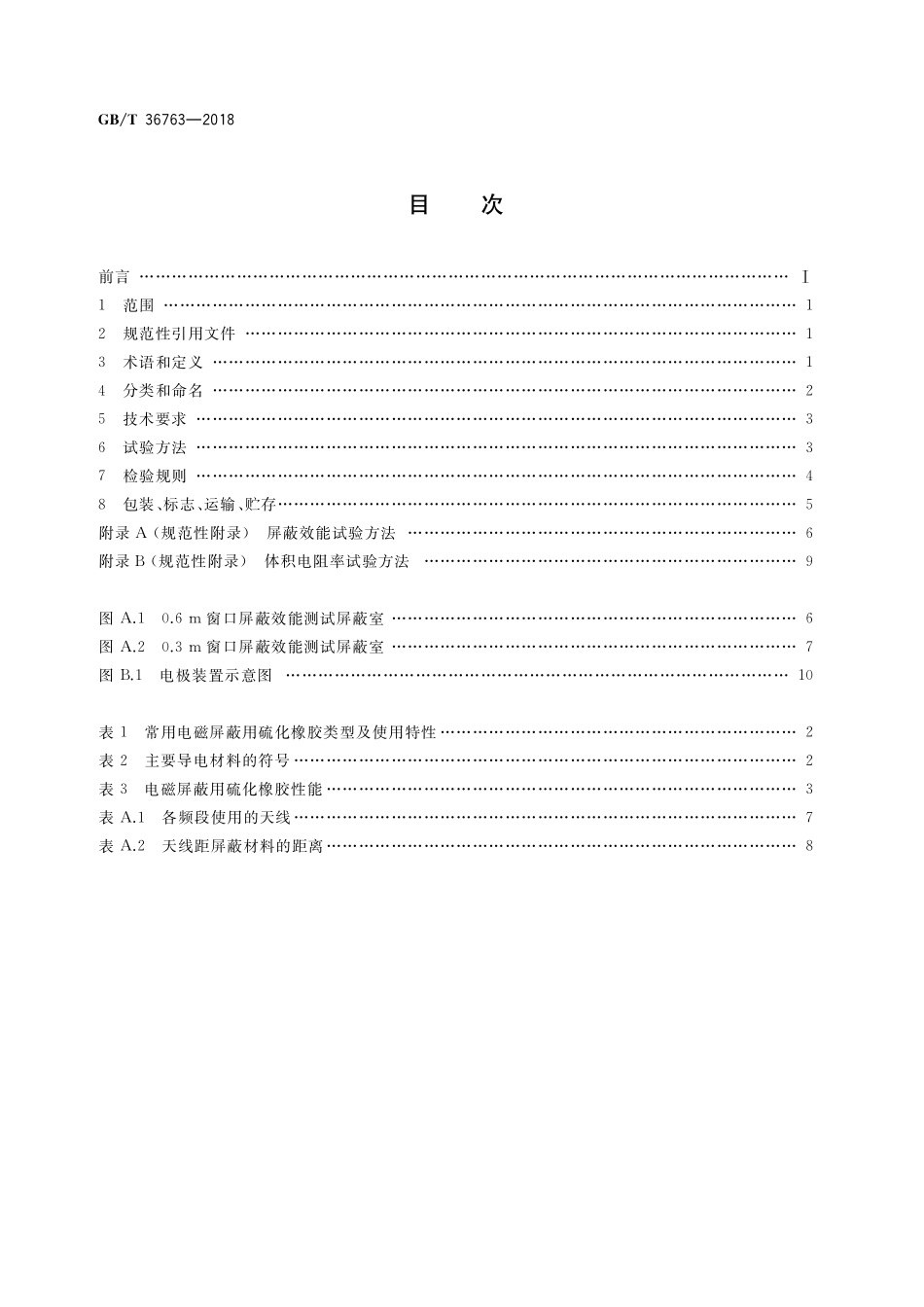 GB／T 36763-2018 电磁屏蔽用硫化橡胶通用技术要求.pdf_第2页