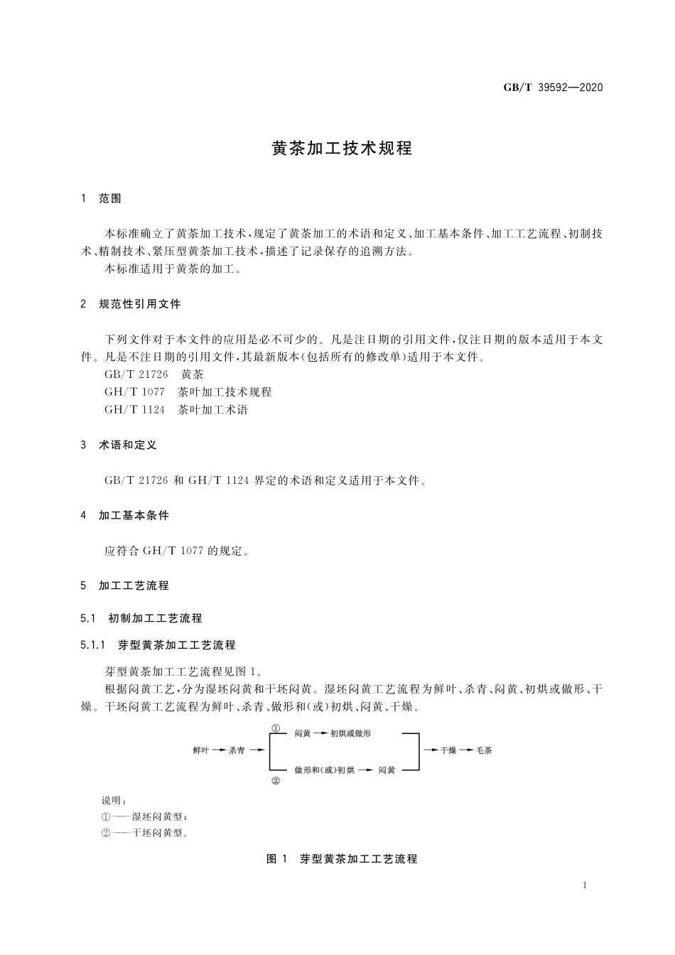 GB／T 39592-2020 黄茶加工技术规程.pdf_第3页