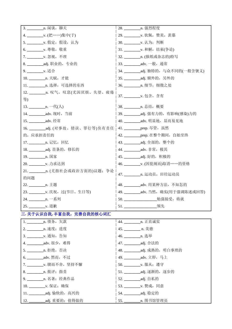 词汇清单03教材核心词汇清单（外研版默写版）（全国通用）.docx_第2页