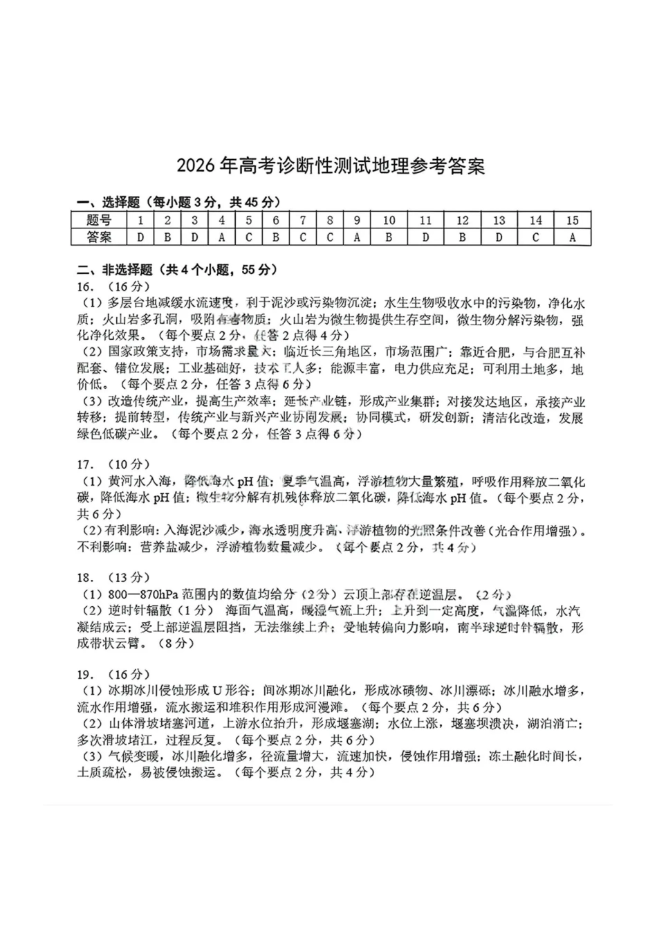 地理山东烟台市2026年高三下学期高考诊断性测试一模(烟台一模)(3.4-3.6)(1).pdf_第1页