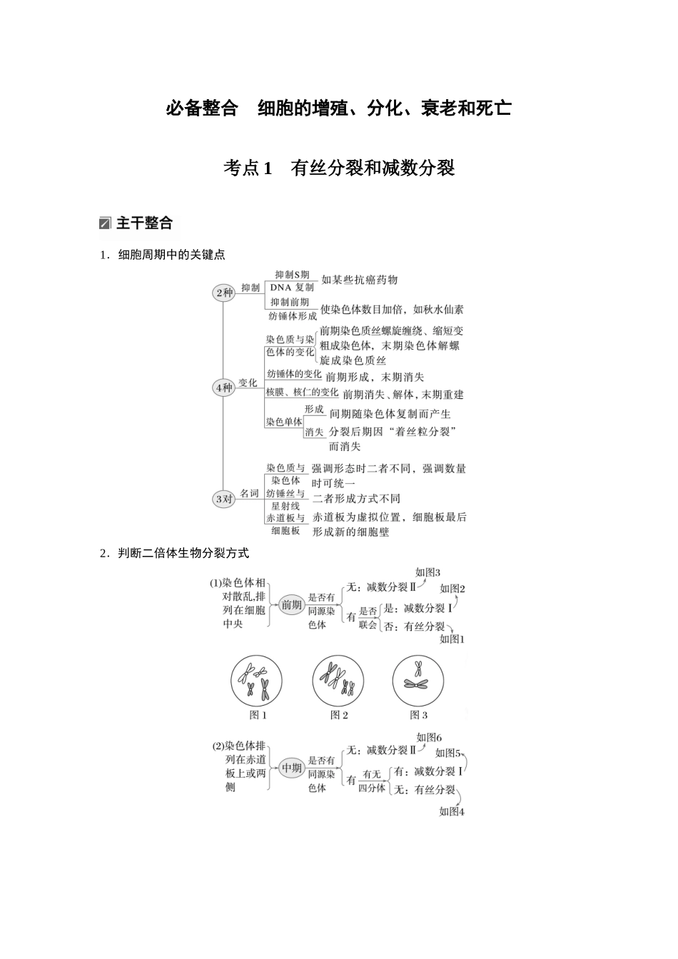 第一部分专题三必备整合细胞的增殖、分化、衰老和死亡.docx_第2页