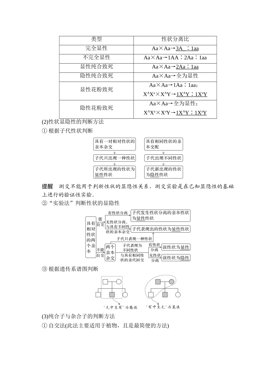 课时1有性生殖过程中基因的分离和组合导致后代基因组合有多种可能.doc_第3页