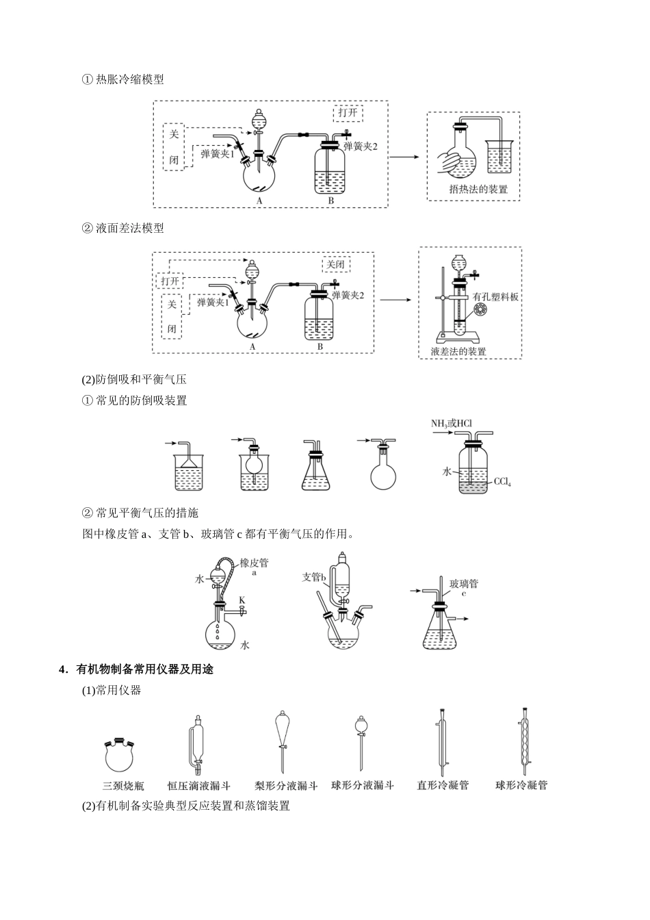 清单01实验仪器与物质制备（知识方法能力清单）（原卷版）.docx_第3页
