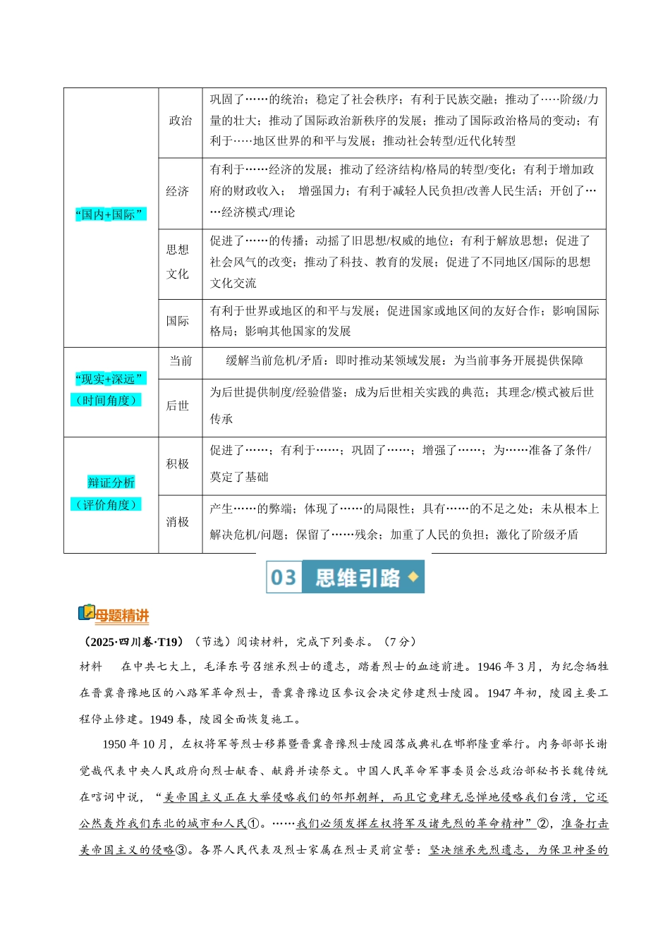 清单02影响、意义类模版清单（方法能力清单）（全国通用）（解析版）.docx_第3页