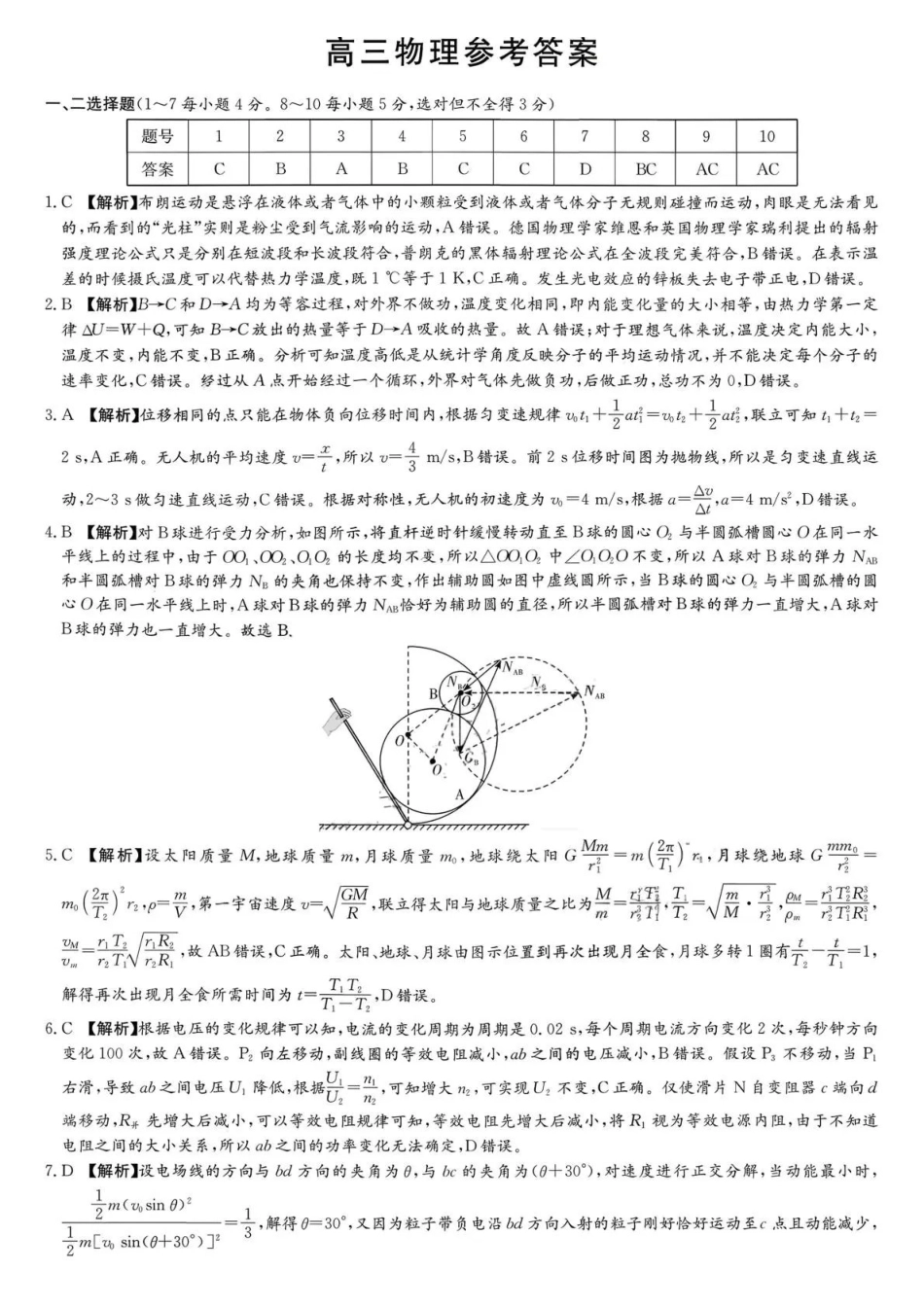 物理【全国前五高中】湖南长沙市长郡中学2026届高三年级月考卷(六)暨2月期末考(2.5-2.6)(1).pdf_第1页