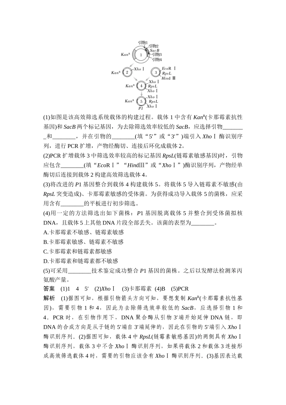 易错点11酶切位点的选择.doc_第3页