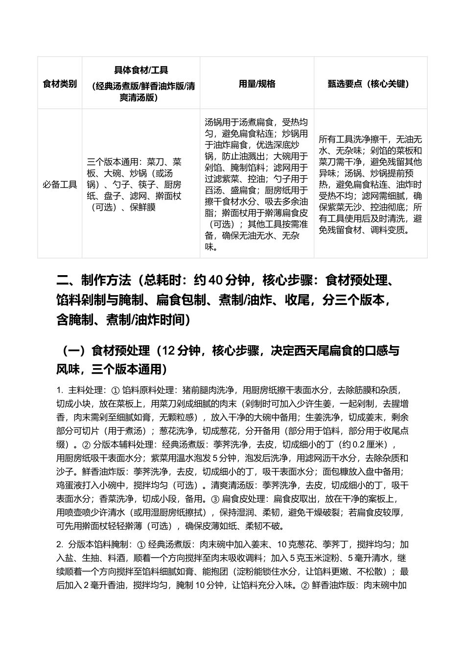 西天尾扁食:皮薄如纸、馅嫩如膏的莆田特色小吃制作指南.docx_第3页