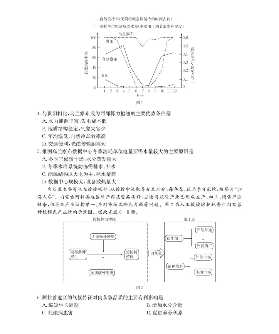 福建2026届高三下学期2月开学联考(26-278C)地理.pdf_第2页