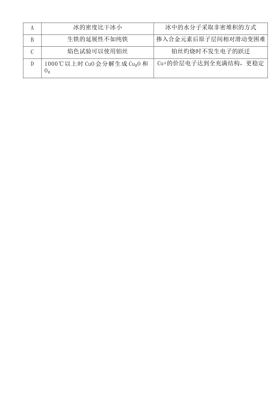 化学+答案浙江新阵地教育联盟2026届高三年下学期第二次联考暨开学考试(3.5-3.7).docx_第2页