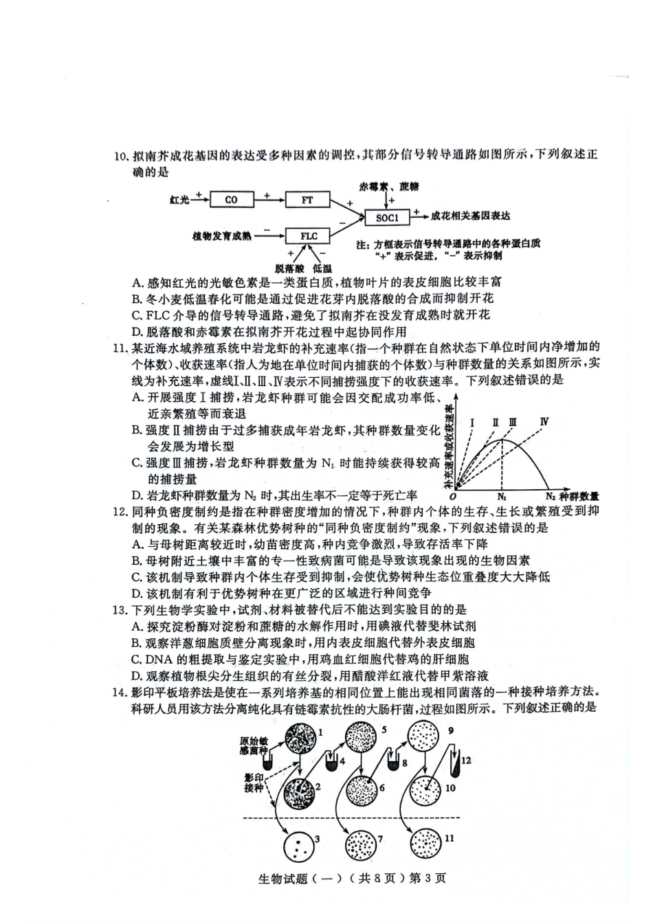 聊城市2026年普通高中学业水平等级考试模拟卷生物.pdf_第3页