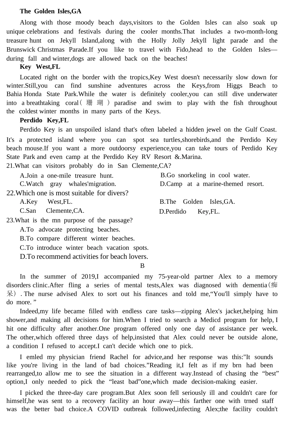 英语浙江强基联盟2026年3月高二年级返校考试(3.4-3.6).docx_第3页
