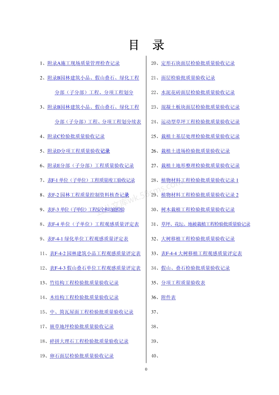园林绿化工程验收标准(试行)检验批表格.pdf_第1页