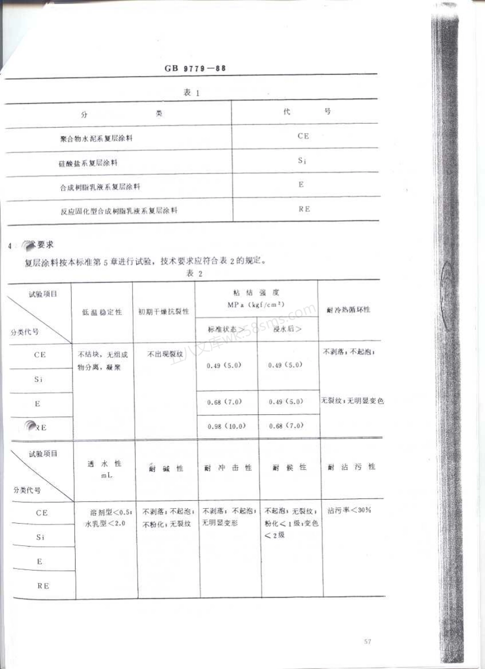 GB 9779-1988 复层建筑涂料.pdf_第2页