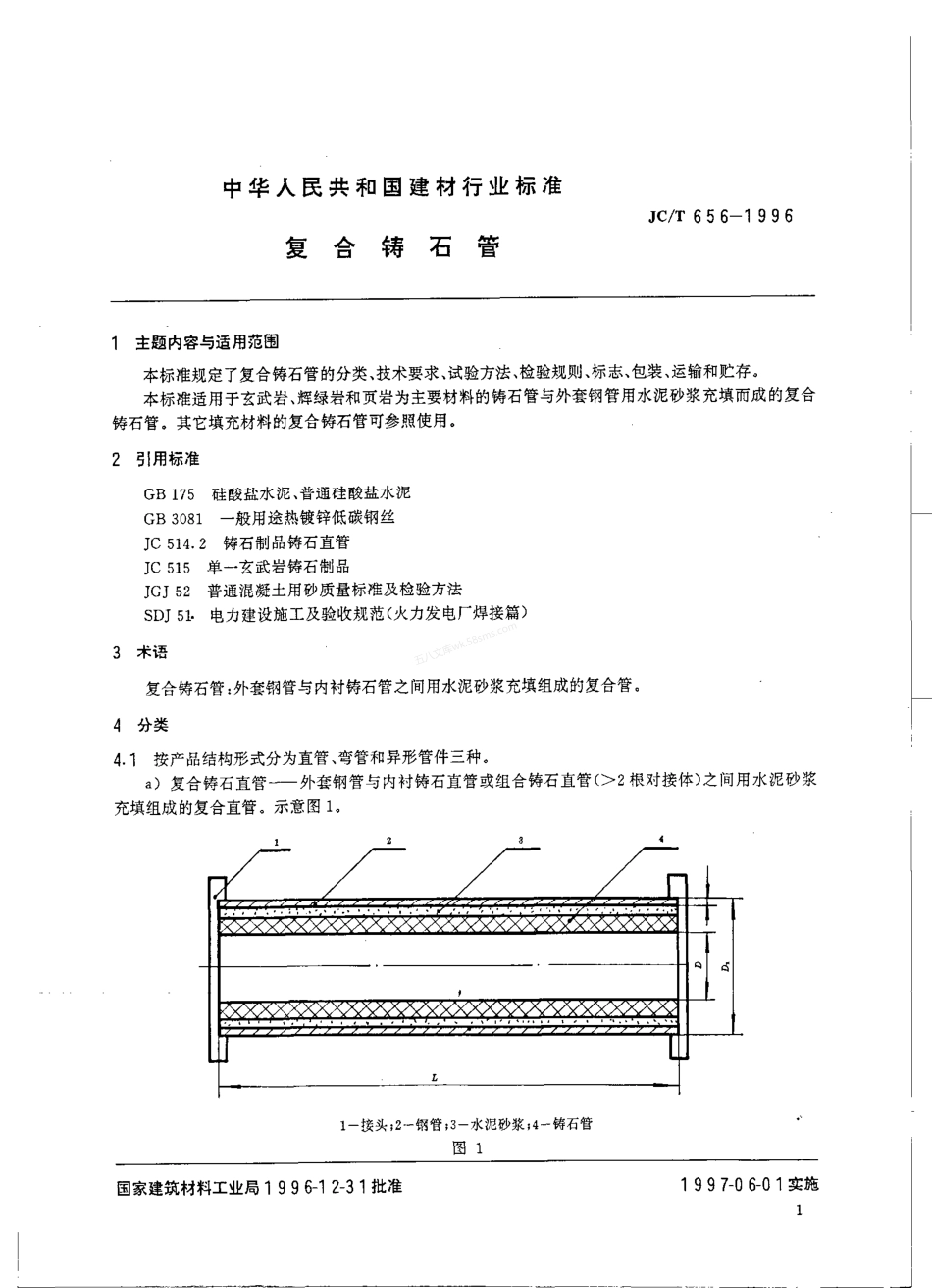 JCT 656-1996 复合铸石管.pdf_第2页