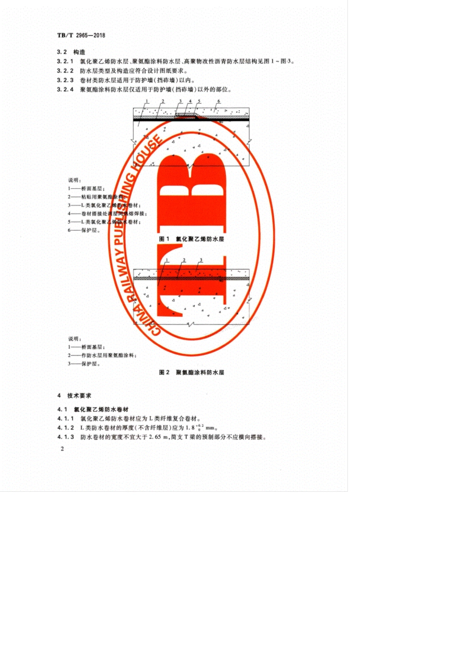 TBT 2965-2018 铁路桥梁混凝土桥面防水层.pdf_第3页