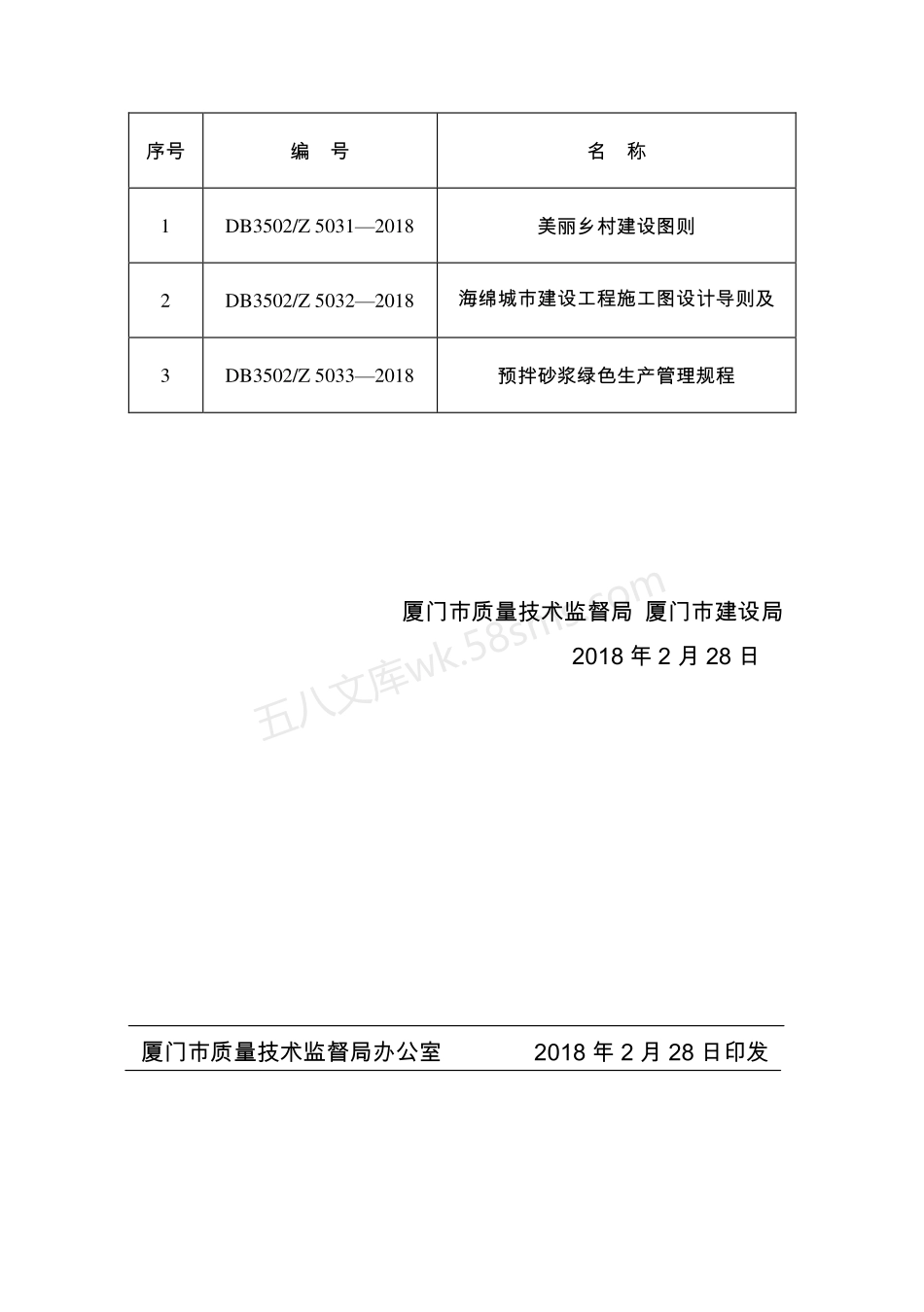 DB3502Z 5033-2018 预拌砂浆绿色生产管理规程.pdf_第3页