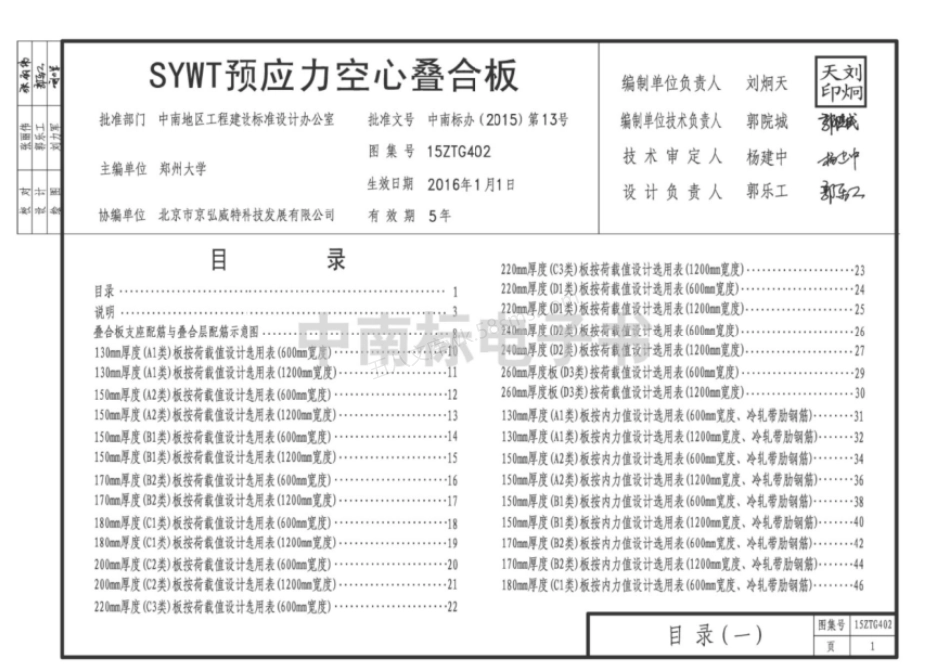 15ZTG402 SYWT预应力空心叠合板.pdf_第1页