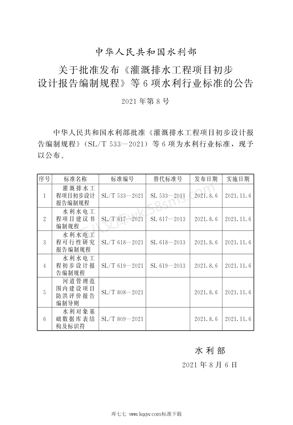 SLT 533-2021 灌溉排水工程项目初步设计报告编制规程.pdf_第2页