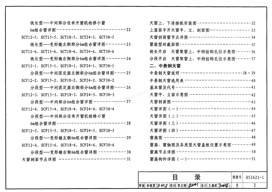 05J621-1天窗（上悬钢天窗、中悬钢天窗、平天窗）.pdf_第2页