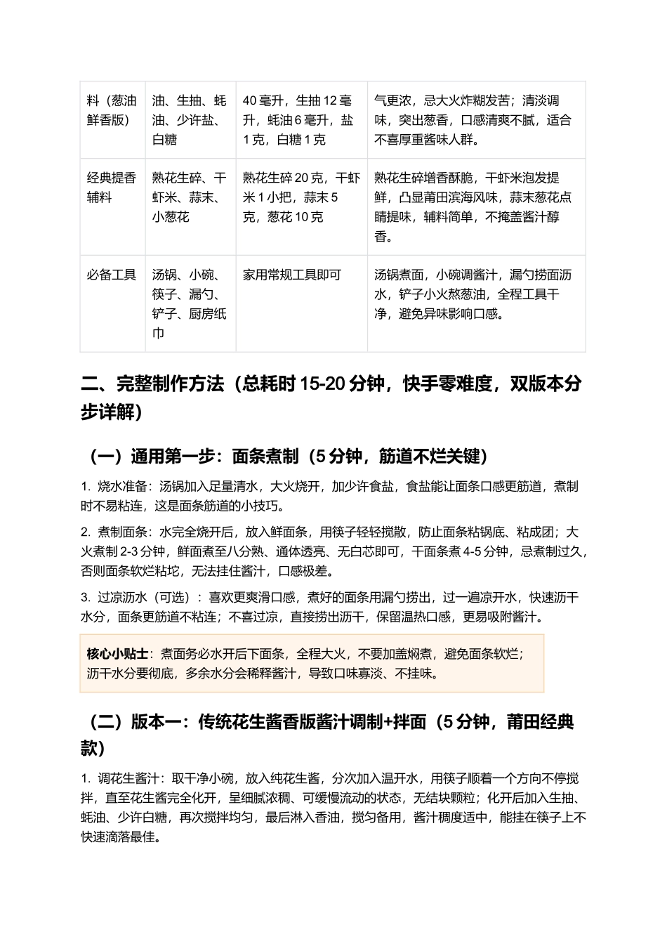 莆田家常拌面：酱香浓郁、筋道爽口的快手主食制作指南.docx_第2页