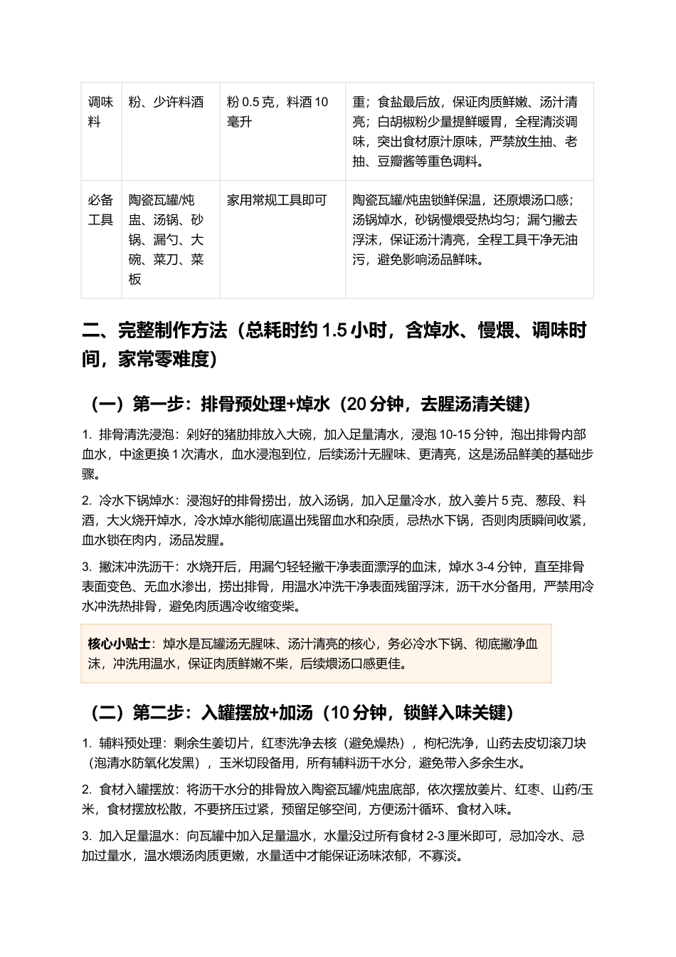 瓦罐煨汤：鲜醇清润、原汁原味的南昌经典汤品制作指南.docx_第2页