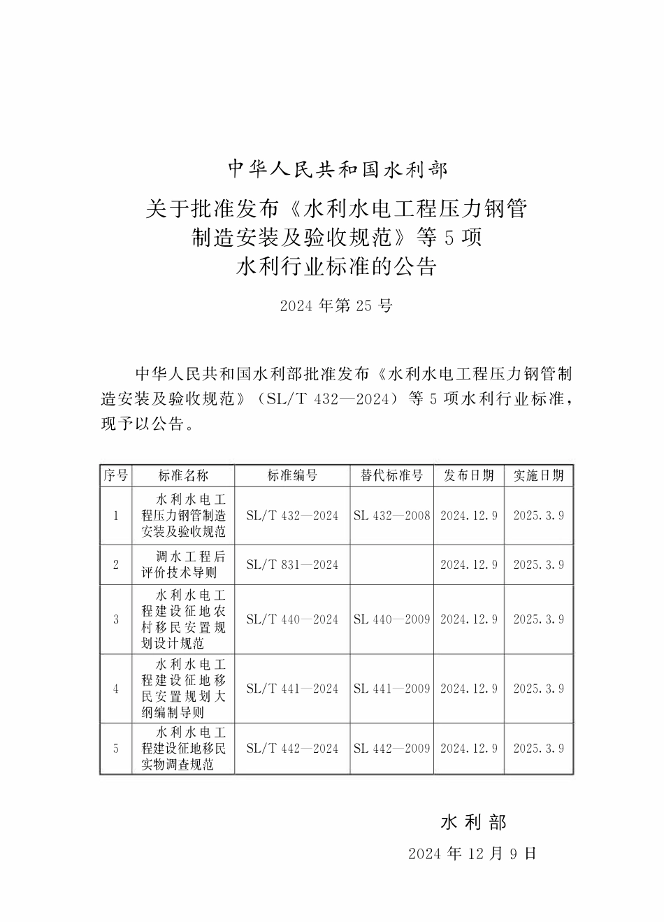 SLT 441-2024水利水电工程建设征地移民安置规划大纲编制导则.pdf_第2页
