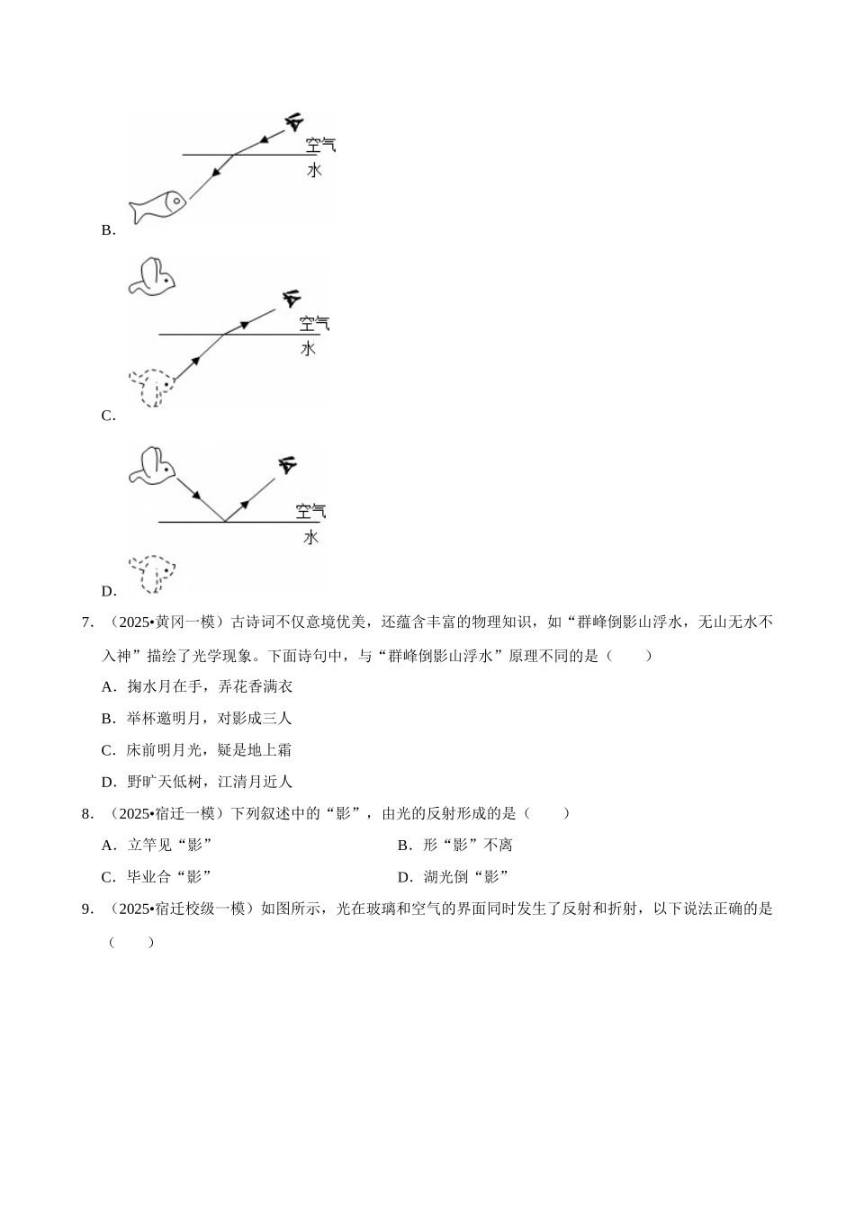 【03光现象】2026年中考物理常考考点专题之光现象.docx_第3页