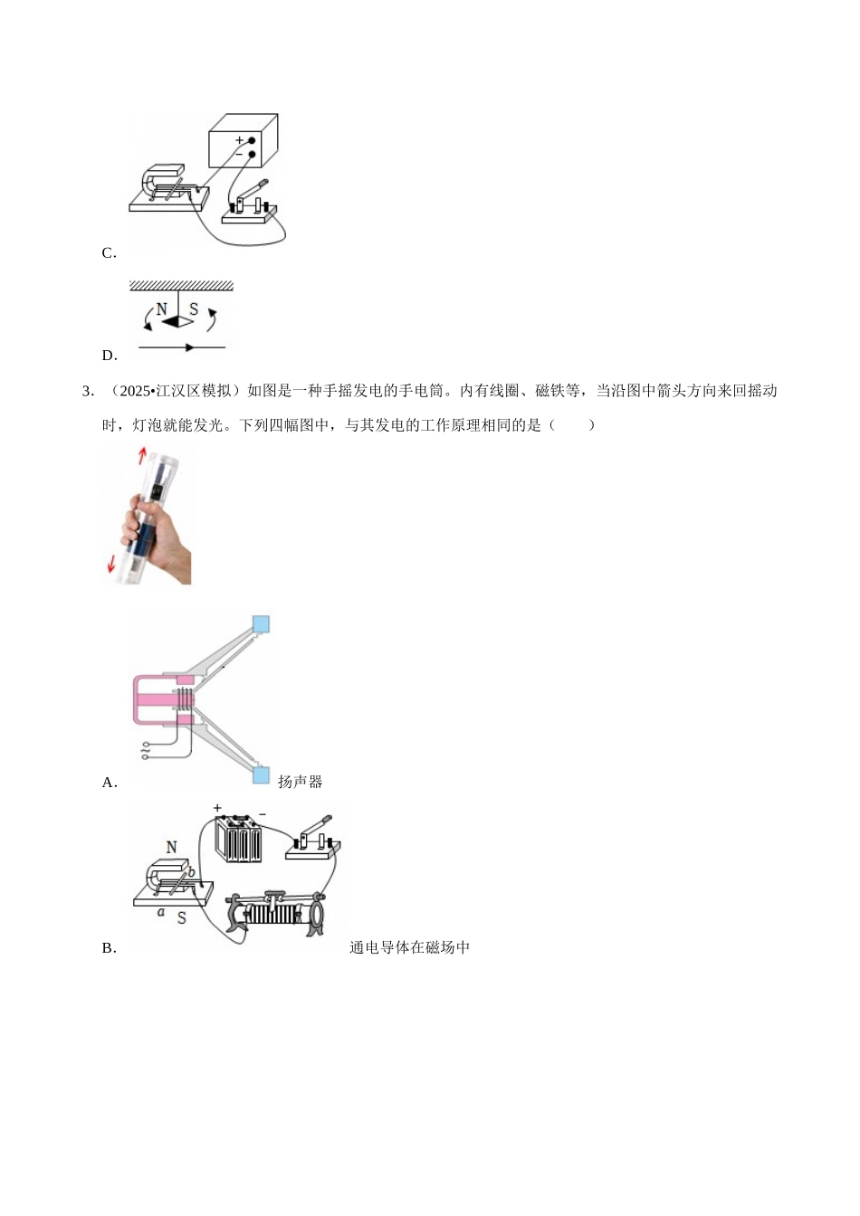 【20电与磁】2026年中考物理常考考点专题之电与磁.docx_第2页