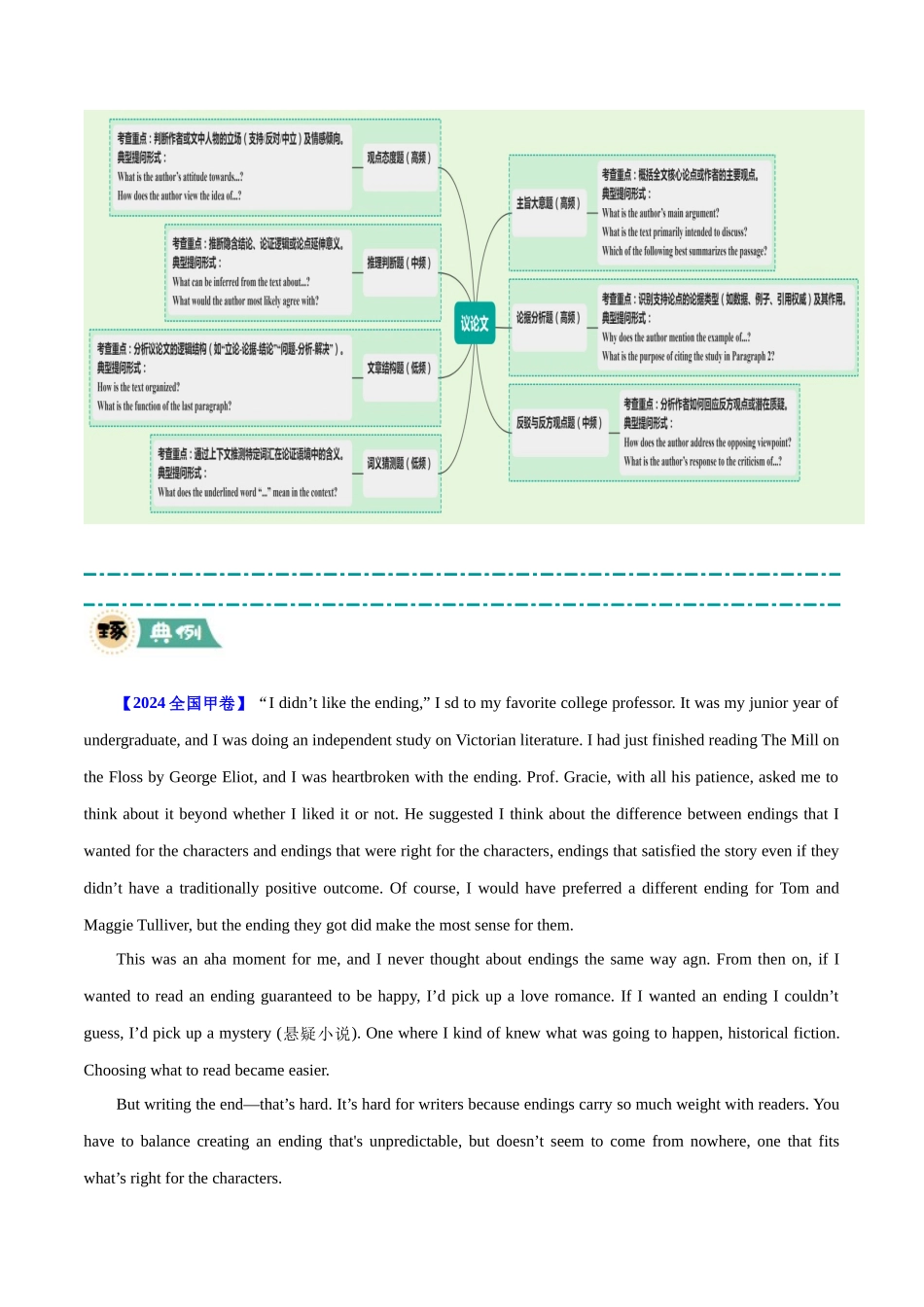 【大题精做】冲刺2025年高考英语大题突破-大题04+阅读理解议论文+(原卷版).docx_第2页
