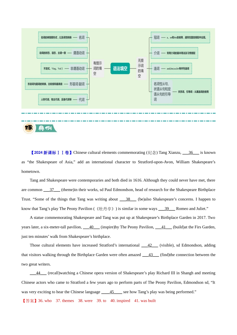 【大题精做】冲刺2025年高考英语大题突破-大题08  语法填空 (解析版).docx_第2页
