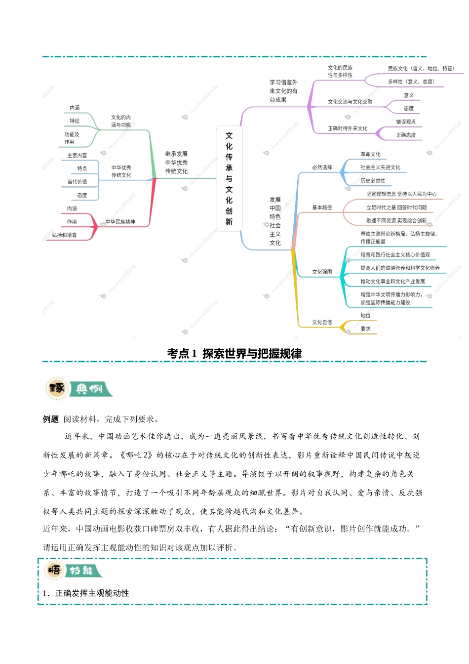 【大题精做】冲刺2025年高考政治大题突破-大题04  哲学与文化（原卷版）.docx_第3页