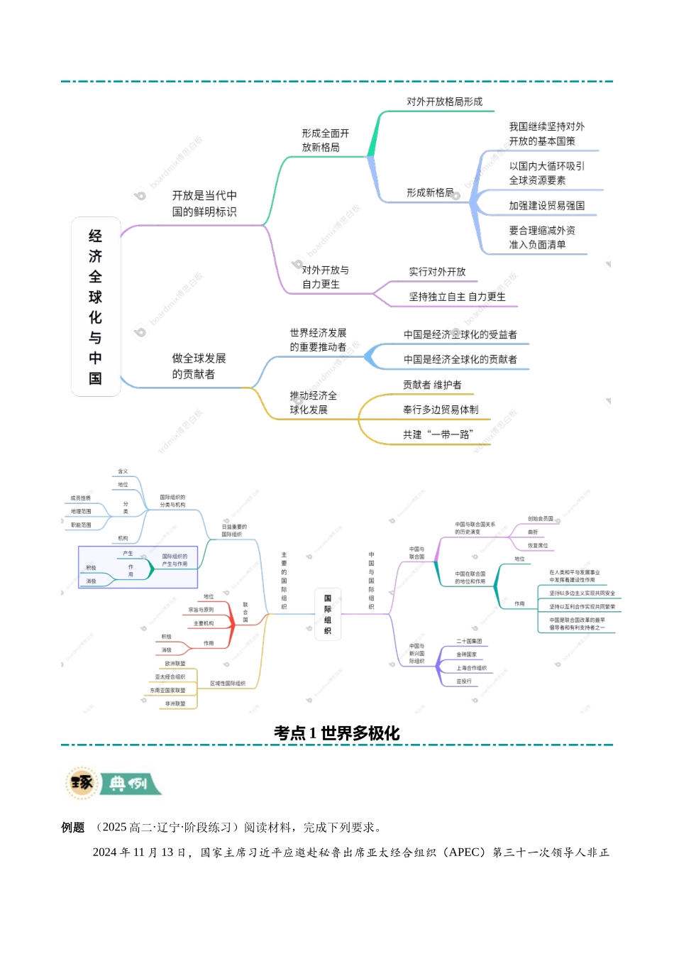 【大题精做】冲刺2025年高考政治大题突破-大题05  当代国际政治与经济（原卷版）.docx_第3页