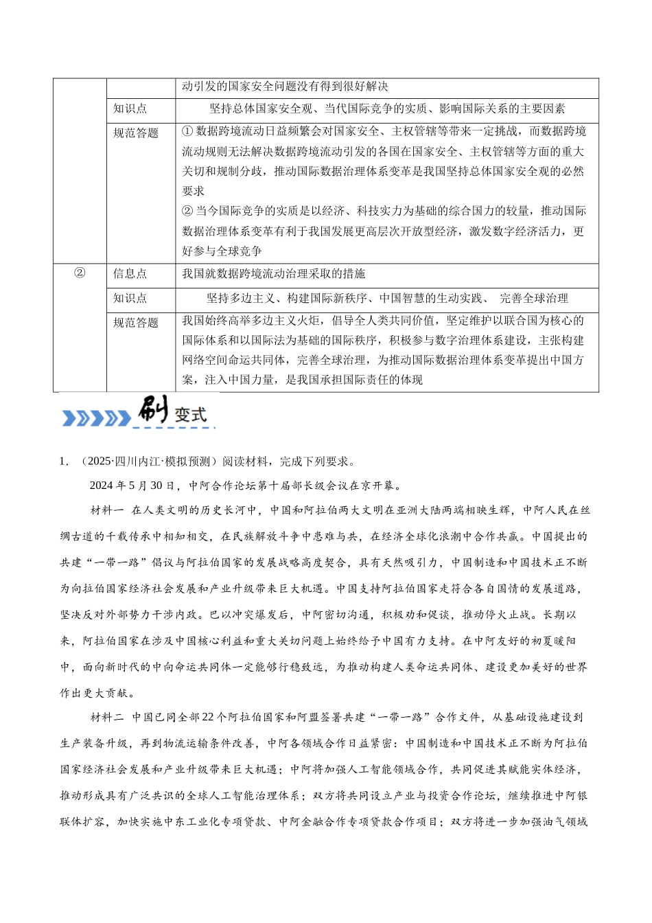 【大题精做】冲刺2025年高考政治大题突破-专题03 原因、依据类主观题(原卷版).docx_第2页
