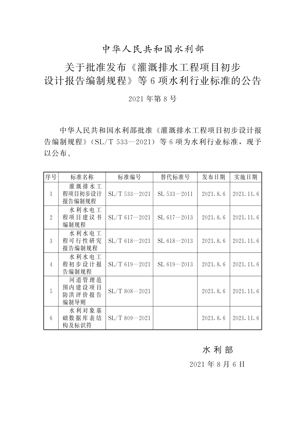 SLT 808-2021 河道管理范围内建设项目防洪评价报告编制导则(废).pdf_第2页