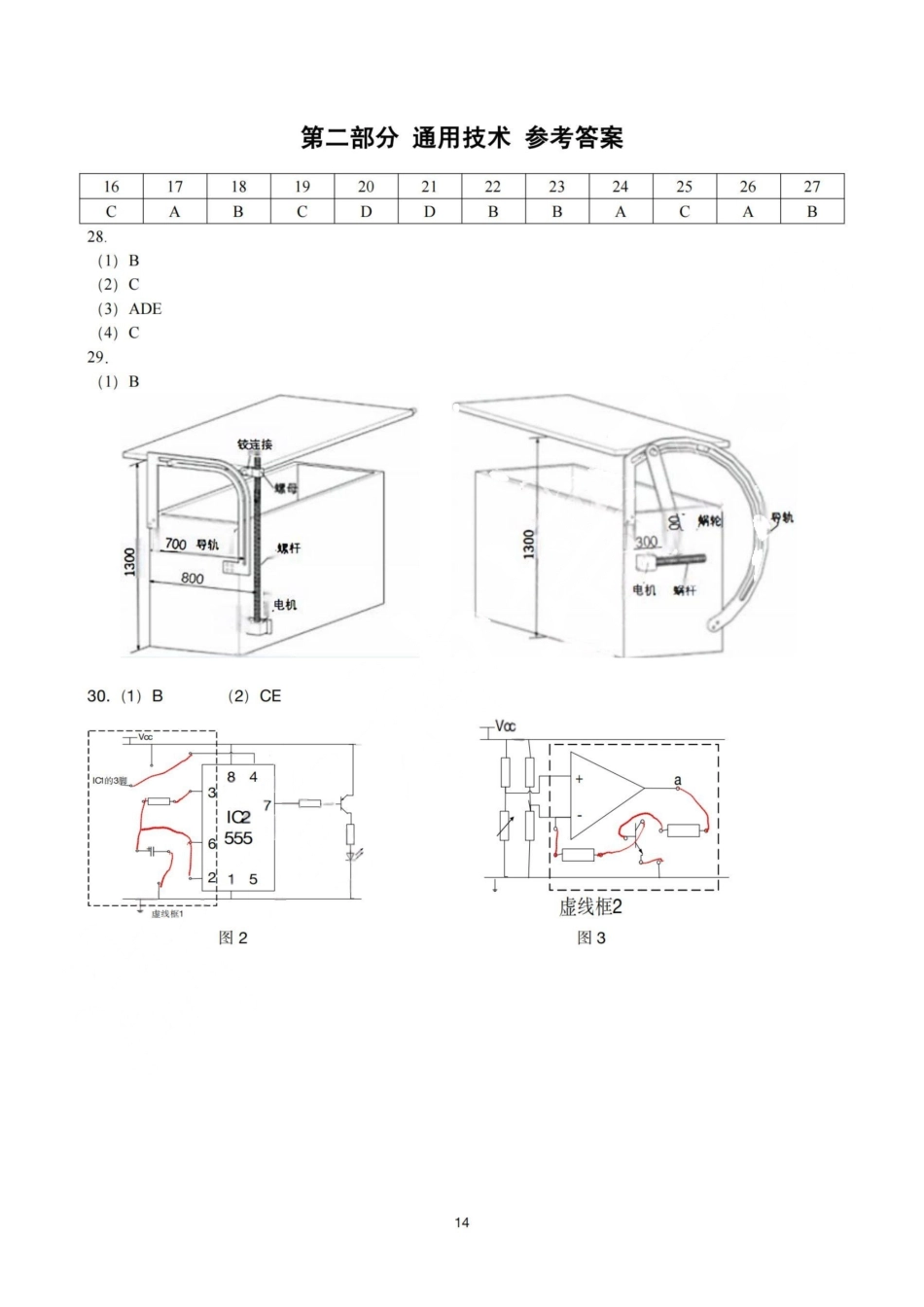 杭州二中2025学年第二学期高三三月份适应性考试技术答案.pdf_第2页