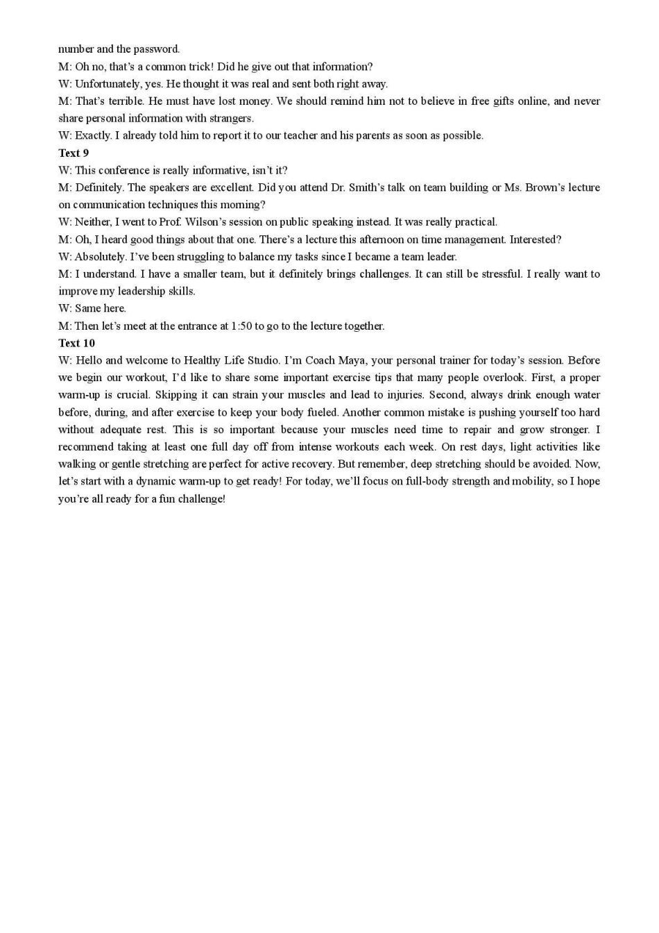 河南五市2026年高三年级一模考试英语答案.pdf_第3页