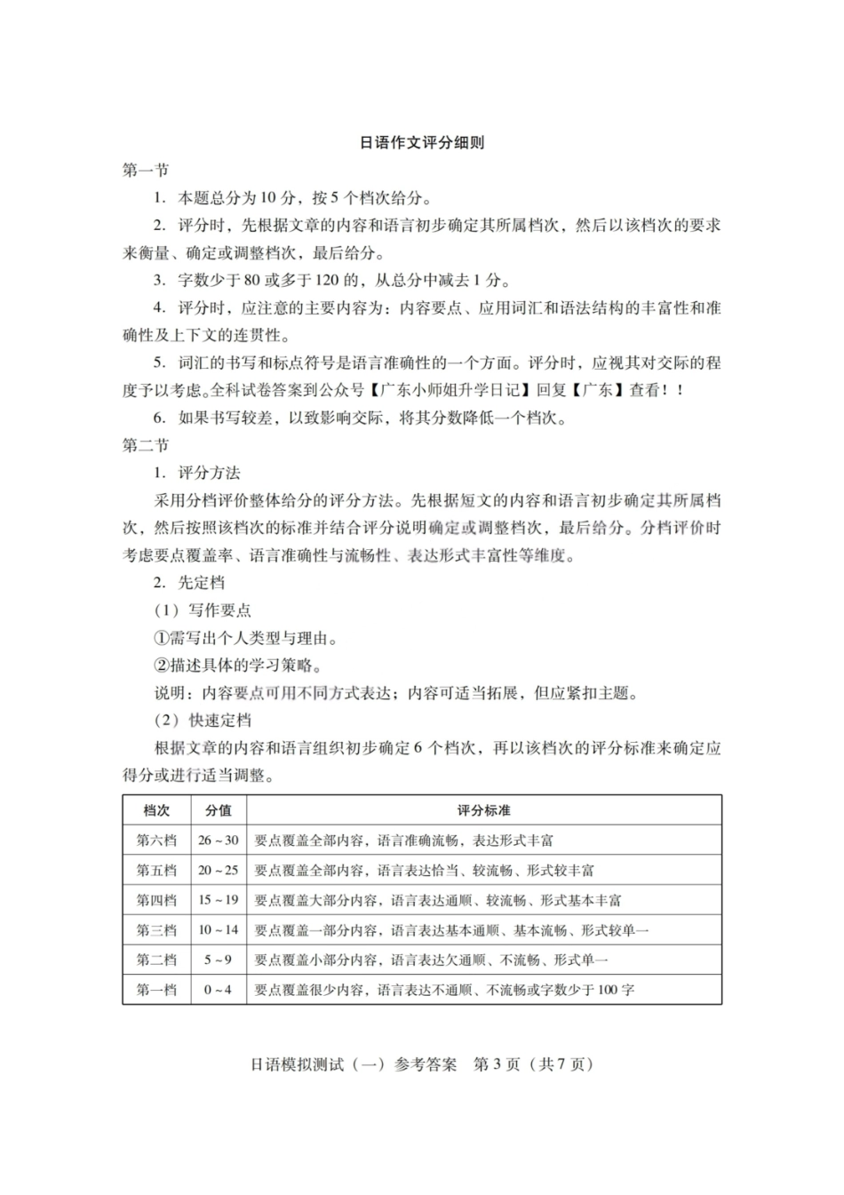日语广东2026年普通高等学校招生全国统一考试模拟测试(一)(广东一模)(3.17-3.19).pdf_第3页