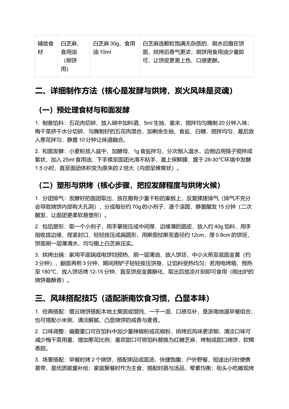 缙云烧饼:麦香与肉香交织的浙南非遗美食.docx_第2页