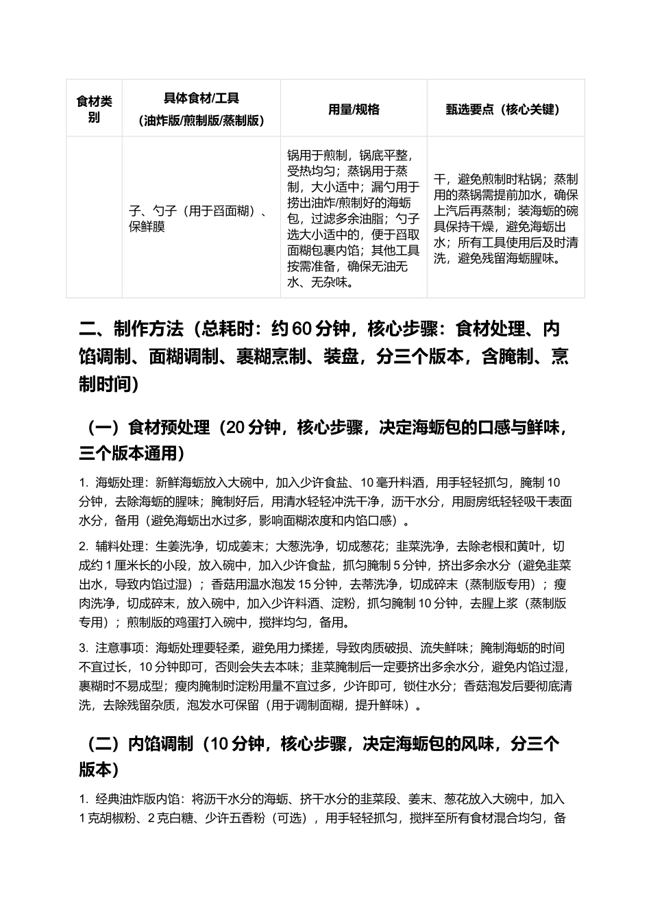 海蛎包：外皮酥脆、内馅鲜嫩的闽南特色小吃制作指南.docx_第3页