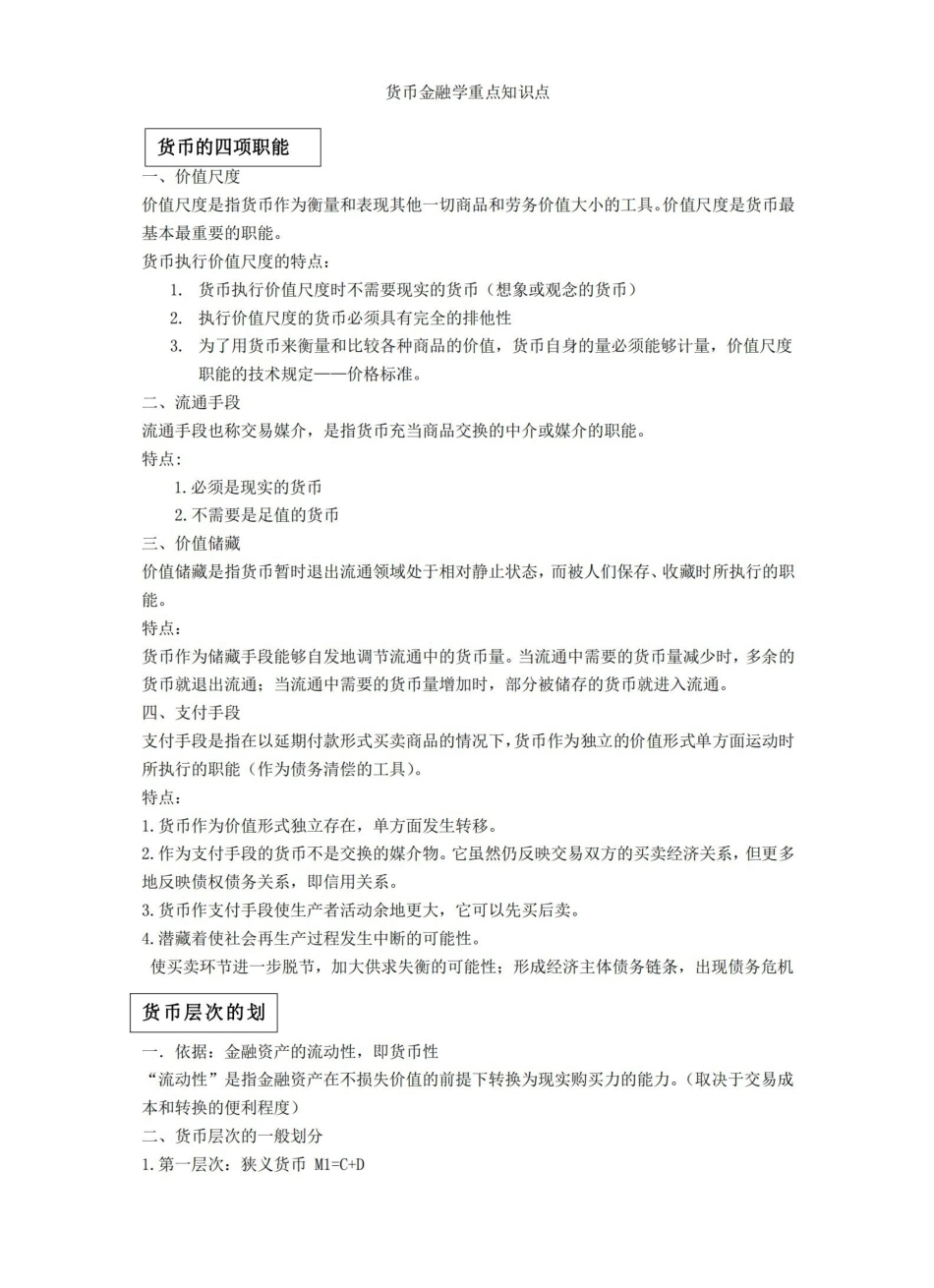 货币金融学重点知识点.pdf_第1页