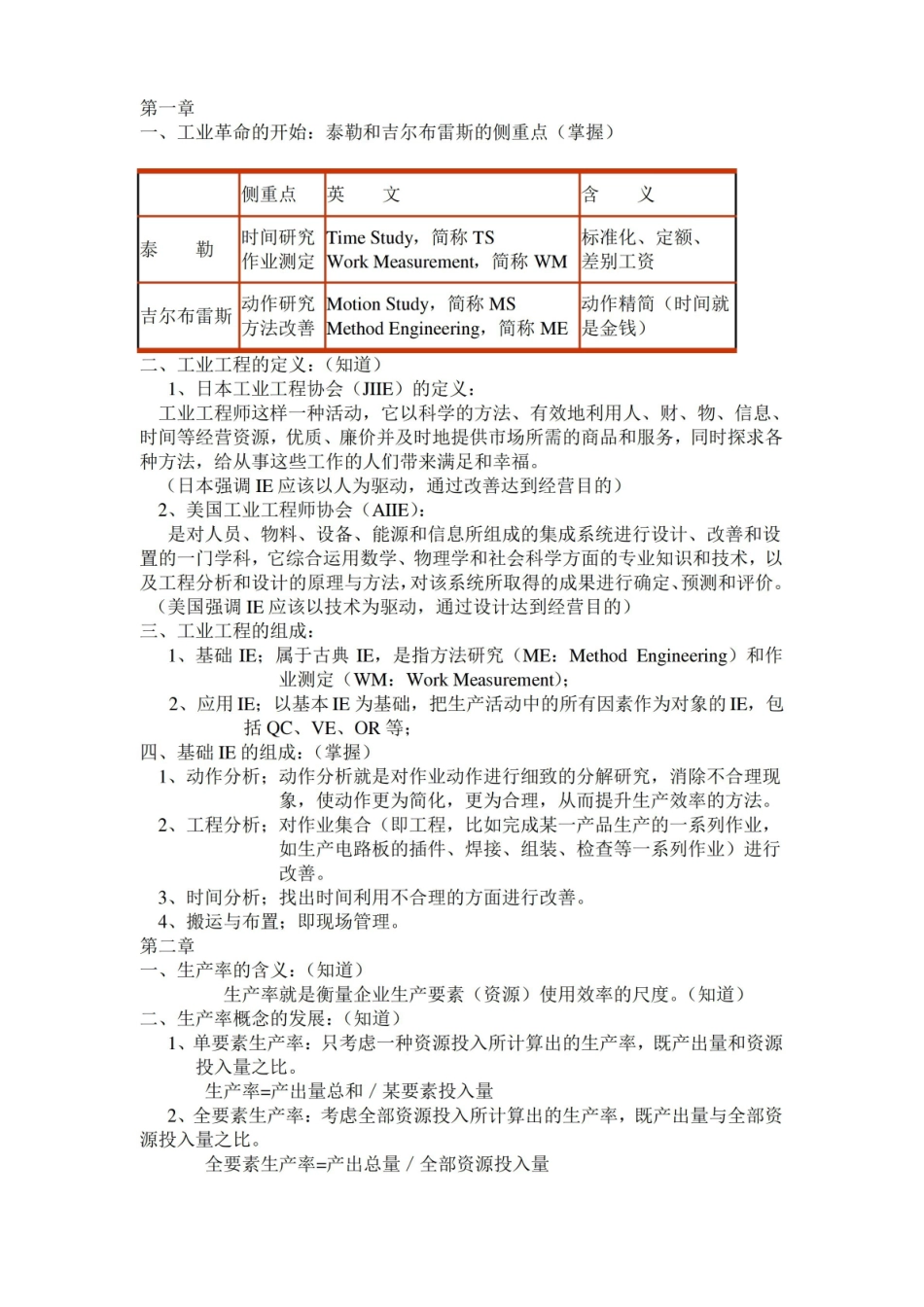基础工业工程复习资料.pdf_第1页
