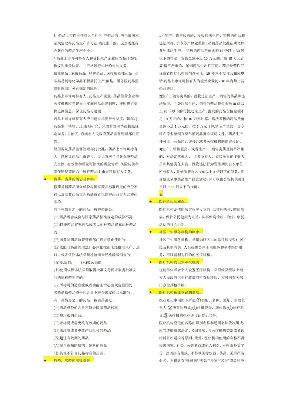 卫生法知识点总结.pdf_第3页