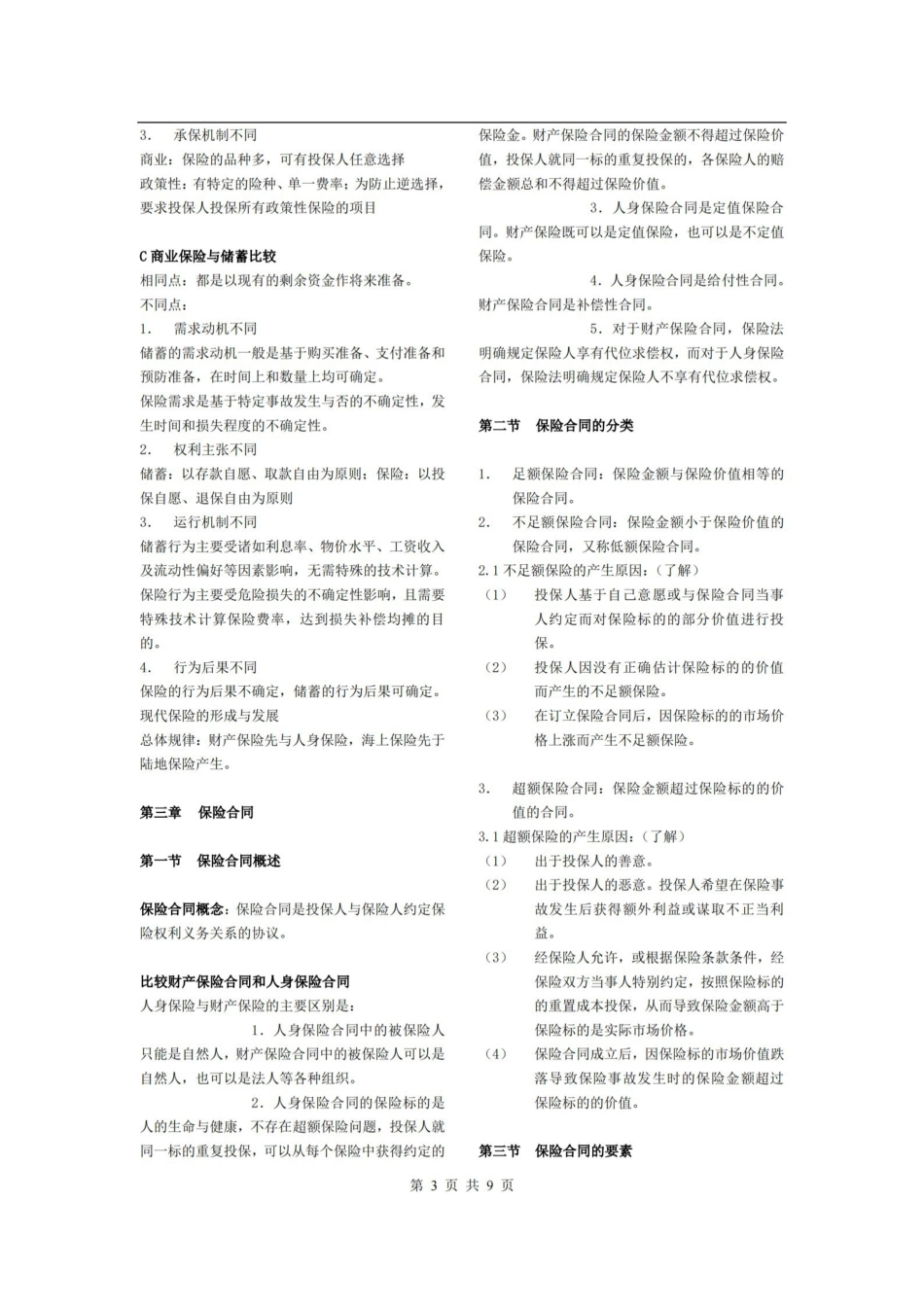 魏华林保险学考试重点知识总结.pdf_第3页