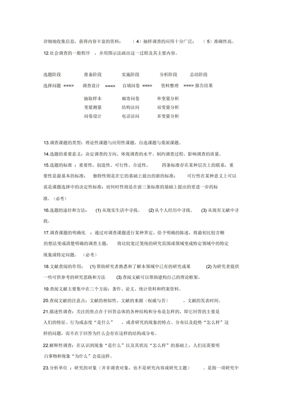 现代社会调查方法(风笑天第四版)备考重点及课后习题.pdf_第2页