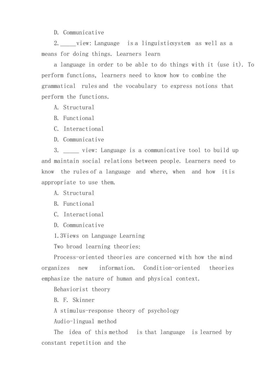 英语教育专业英语教学法教程复习指导【精品推荐】.pdf_第2页