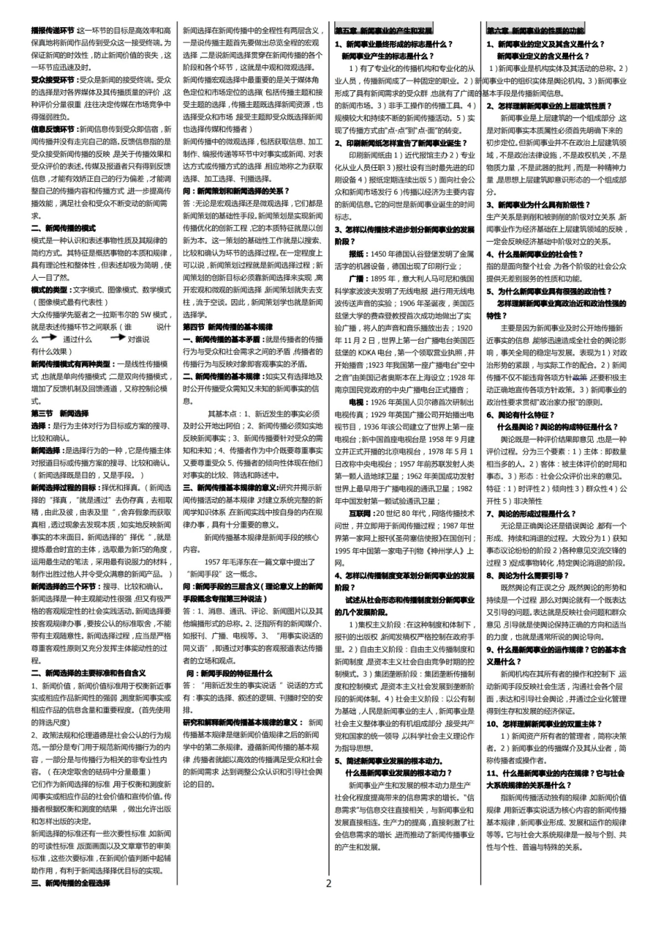 新闻学概论笔记(整理版).pdf_第2页