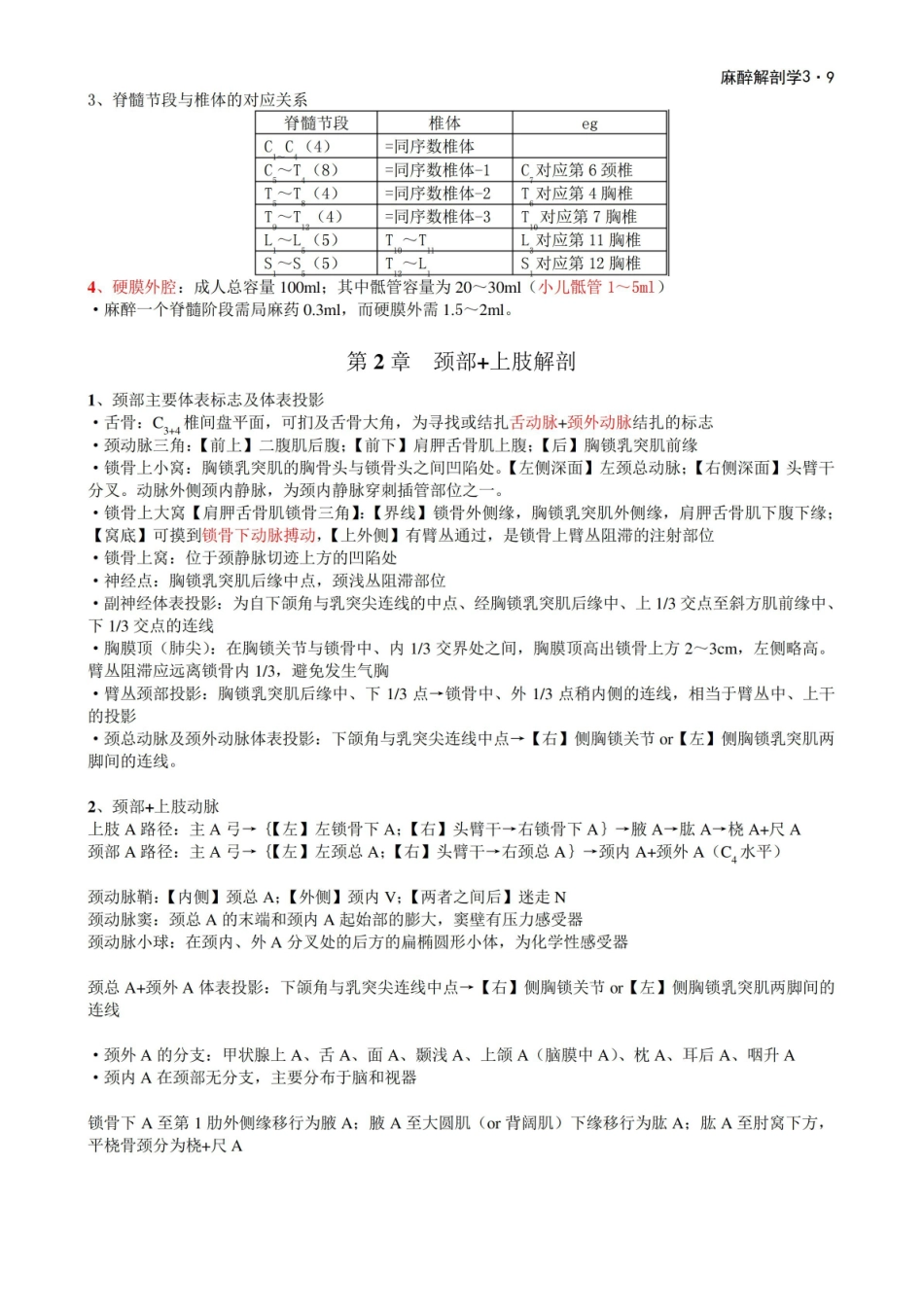 麻醉解剖学考试重点.pdf_第3页