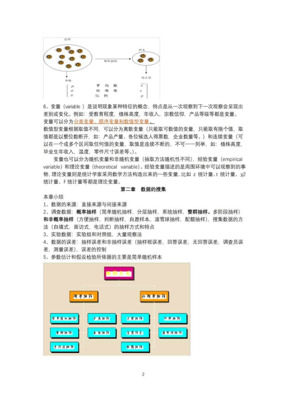 统计学原理贾俊平期末考试重点.pdf_第2页